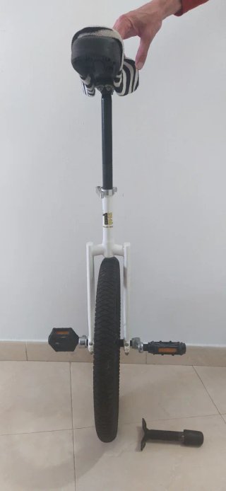 Monociclo Ku-Ax 20 con sillín estampado de cebra