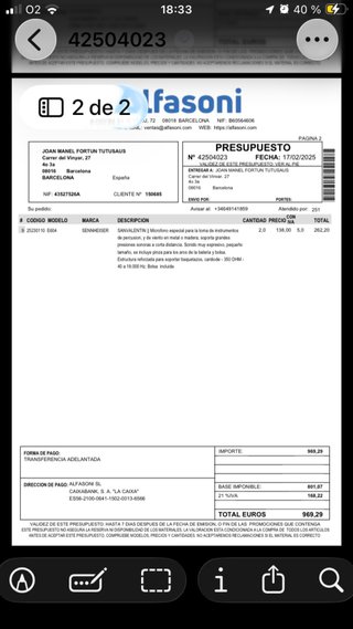 Pie de Micro para Bombo