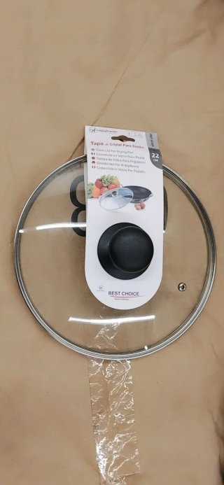Tapa de cristal para sartén 22 cm