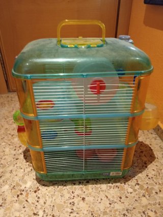 Jaula para hámster de 3 niveles