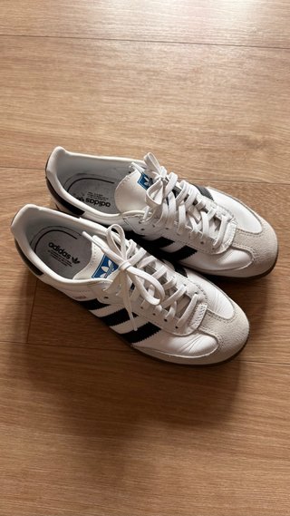 Zapatillas Adidas Samba Blancas y Beige