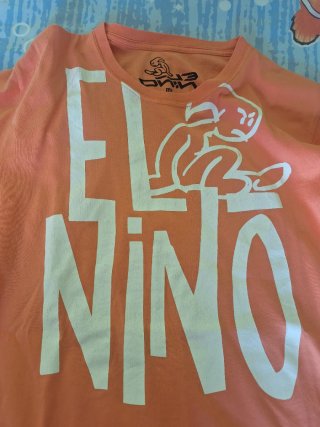 Camiseta El Niño Naranja  T16 años niño o S hombre