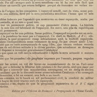 Propaganda ESTAT CATALÀ - L'ESPANYOL – Catalunya
