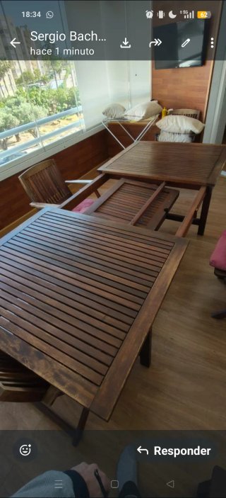 Mesa de Teca para exterior