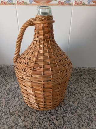 Garrafa Mimbre Cristal