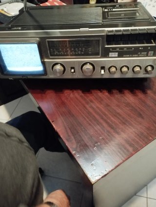 JVC TV Radio Cassette Registratore Colore