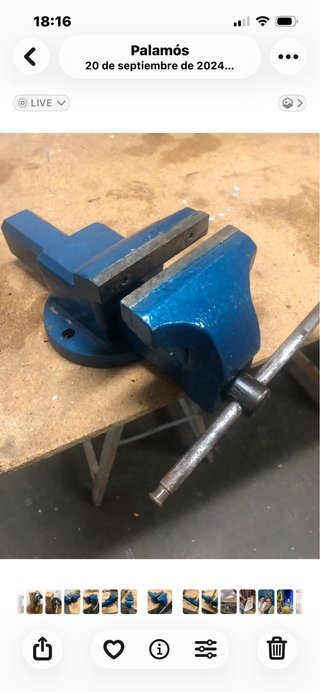 Tornillo de banco para taller