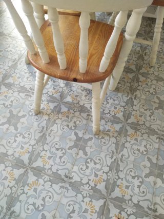 Mesa y 4 Sillas Cocina Vintage Madera