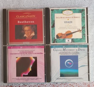 Lote 4 CDs Música Clásica: Beethoven, Vivaldi, Moz