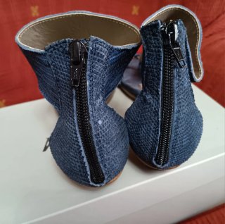 Sandalias de cuña azules