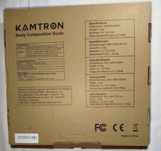 Báscula de baño digital Kamtron