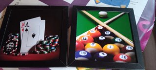 2 Cuadros Decorativos Temática Juegos