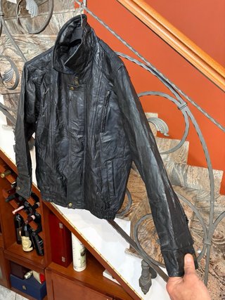 Giacca biker Patchwork Vera Pelle Leggera Vintage