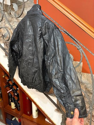 Giacca biker Patchwork Vera Pelle Leggera Vintage
