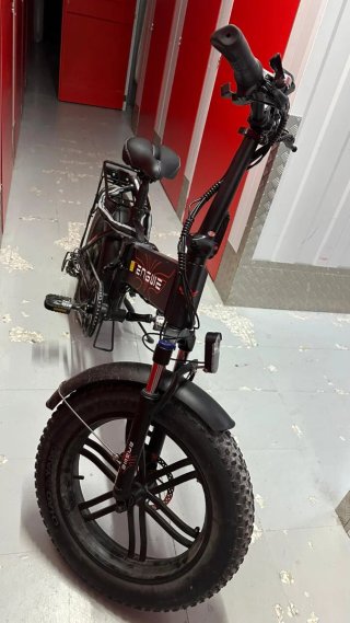 Bicicleta Eléctrica Plegable Negra