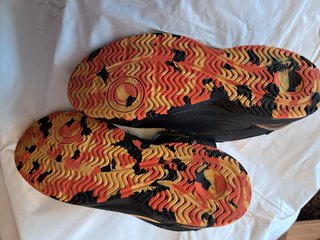Scarpe ginnastica bambino nere arancio tg 38