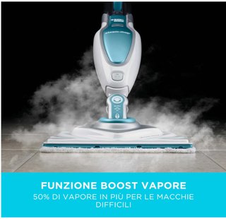 Scopa a vapore Black+Decker - Confezione sigillata