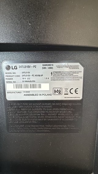 Monitor LG Negro 24’