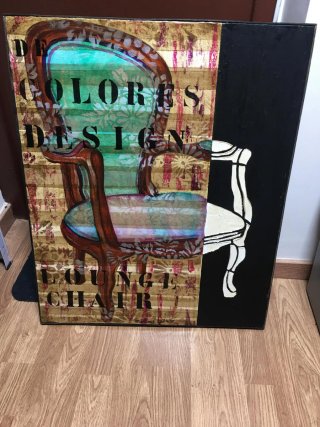 Cuadro De Colores Lounge Chair