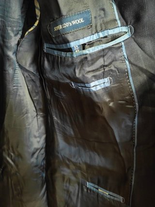 Chaqueta de traje hombre negra