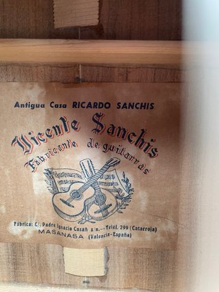 Guitarra Vicente Sanchis Antigua