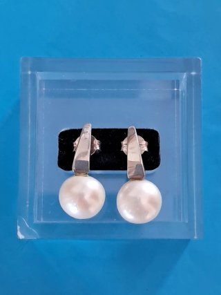 Pendientes Plata y Perla Cultivada