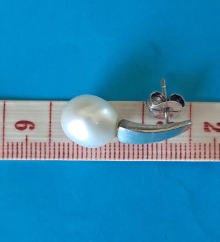 Pendientes Plata y Perla Cultivada