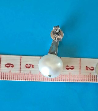Pendientes Plata y Perla Cultivada
