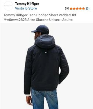 Giacca Tommy Hilfiger uomo nera