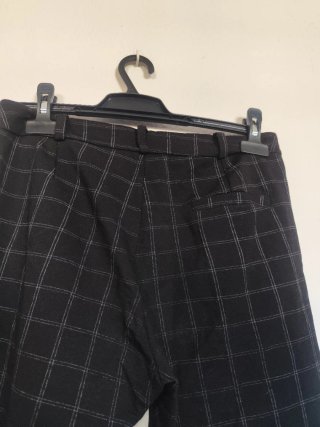 Pantalón pitillo elástico Local cuadros Talla S-M