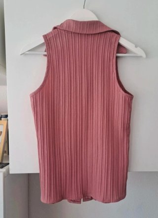 Blusa sin mangas rosa