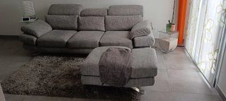 Divano PoltroneSofà Gimigliano Tessuto Grigio