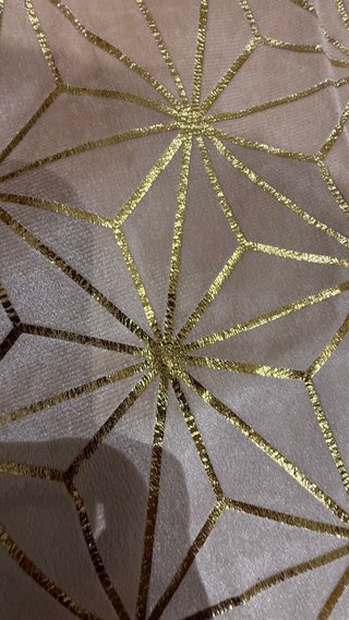 Funda de cojín beige y dorado