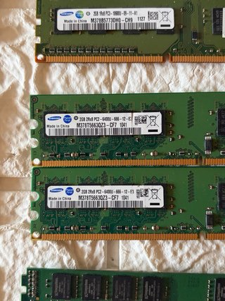 10 RAM DDR2 DDR3 2GB Kingston Patriot Samsung