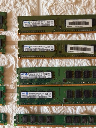 10 RAM DDR2 DDR3 2GB Kingston Patriot Samsung