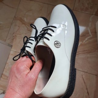 Scarpe Armani Jeans donna bianche lucide