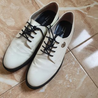 Scarpe Armani Jeans donna bianche lucide