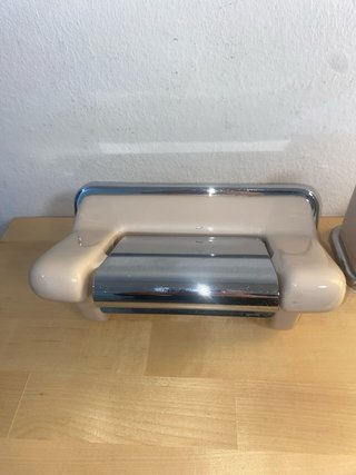 Conjunto Lavabo Vintage rosa pastel y Plata