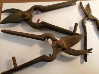 Tijeras de podar antiguas