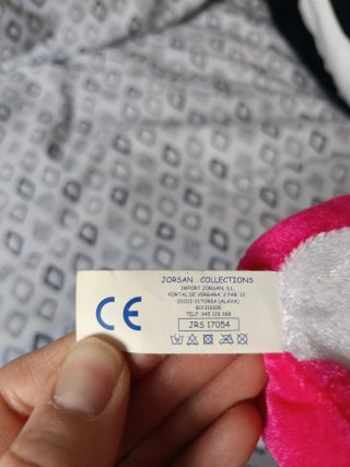 Peluche gato rosa