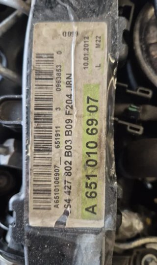Motor Mercedes Clase C W204 2012 Ref. 651911
