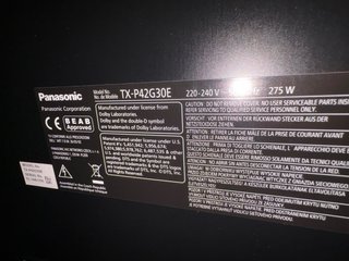 TV Panasonic Viera Plasma 40 Negra
