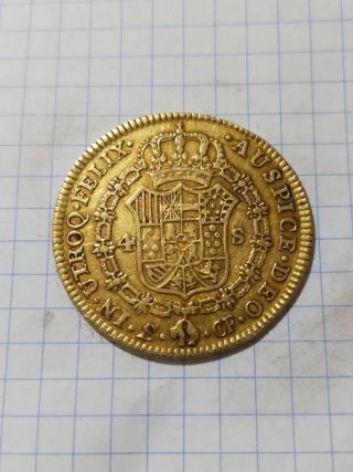 Moneda 4 Escudos Carlos III 1779 Oro