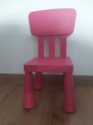 Silla infantil IKEA rosa
