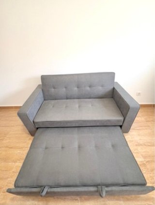 Sofá Cama 2 Plazas Gris Italiano