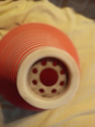 Pantalla Lámpara Vintage Roja/Naranja