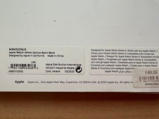 Apple Watch 44mm. Cactus Sport Band