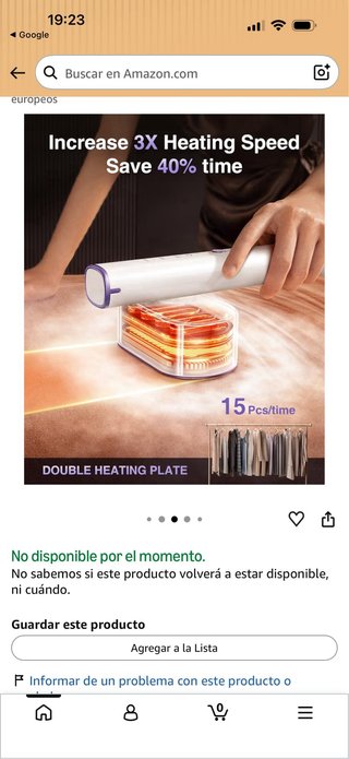 Vaporizador de ropa portátil