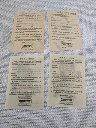 Pegatinas Campofrio Bronto, Trogloditin, Agripino