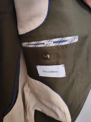 Chaqueta de traje hombre verde